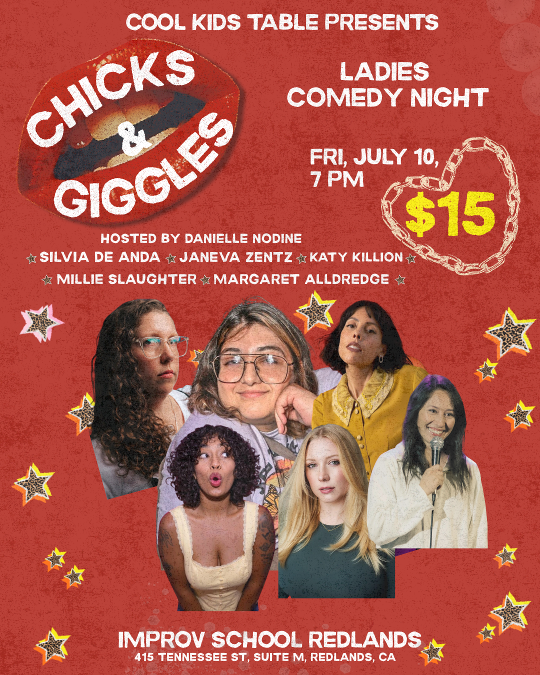 7/10 7pm - Cool Kids Table Present Chicks & Giggles an All Women Comedy Show
