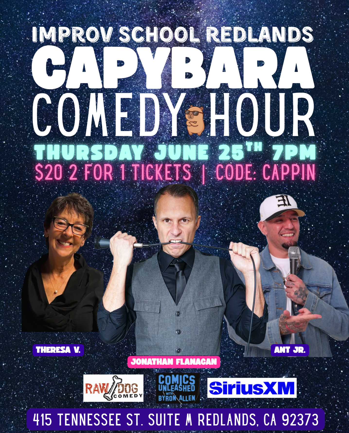 6/26 7pm - Capybara Comedy Hour Featuring Jon Flanagan