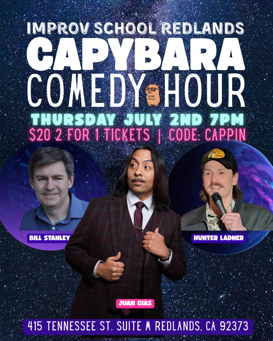 7/2 7pm - Capybara Comedy Hour Featuring Juan Cias