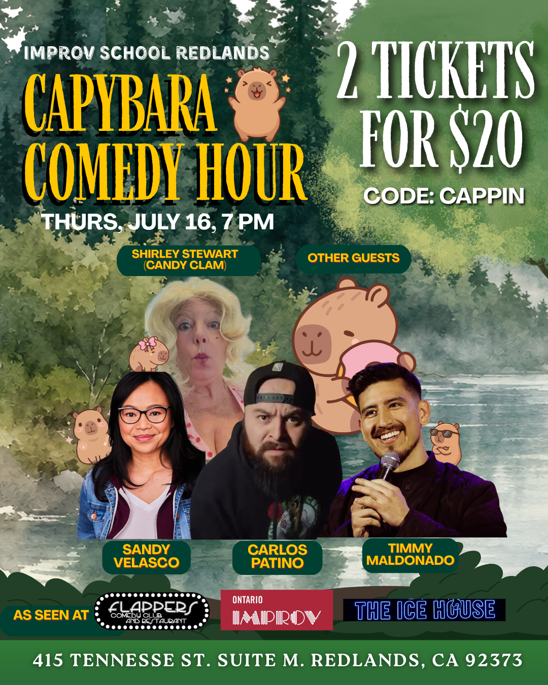 7/16 7pm - Capybara Comedy Hour