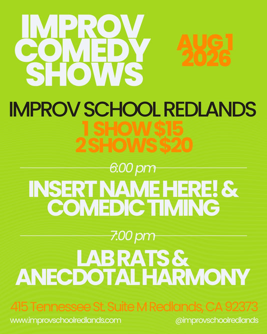 8/1 Saturday Night Improv Shows