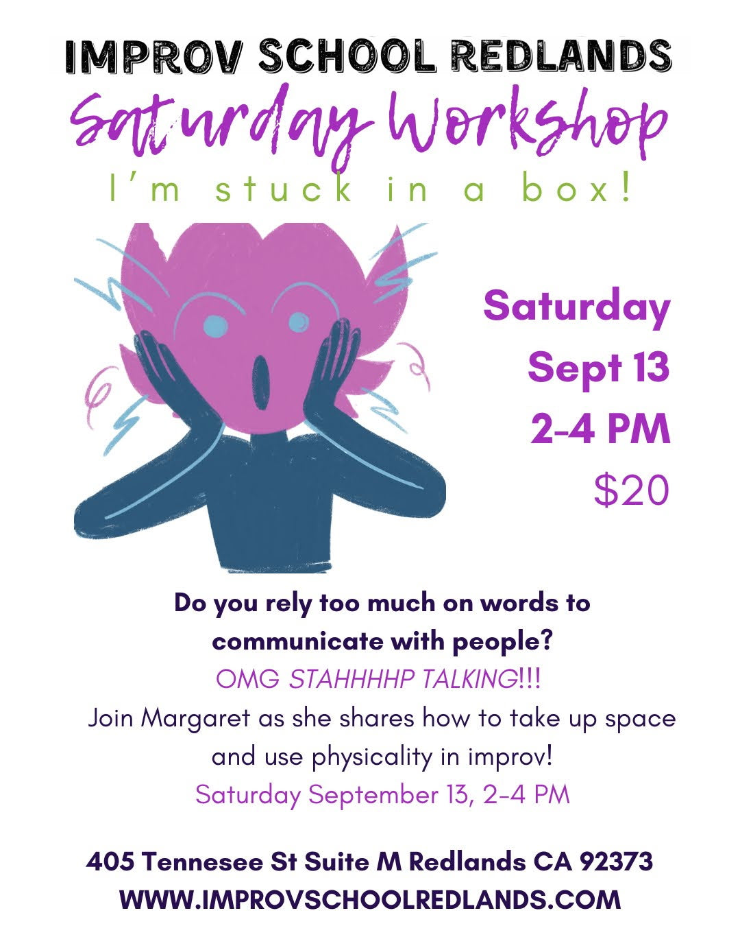Saturday Afternoon Improv (Saturdays 2-4pm)