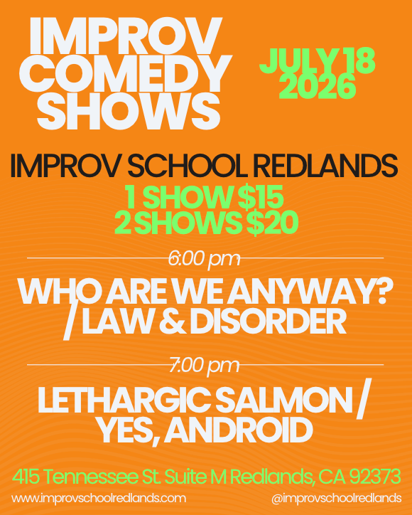7/18 Saturday Night Improv Shows