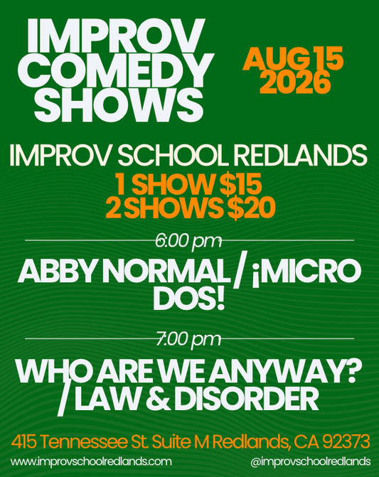 8/15 Saturday Night Improv Shows
