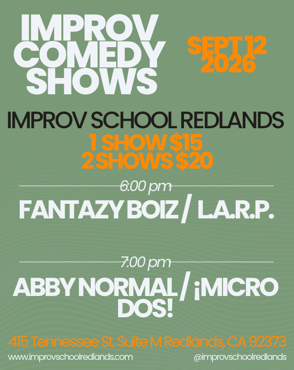 9/12 Saturday Night Improv Shows